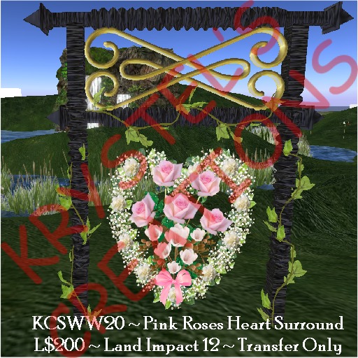 KCSWW20 Pink Roses Heart Surround (Rezz Me)