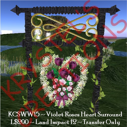 KCSWW15 Violet Roses Heart Surround (Rezz Me)