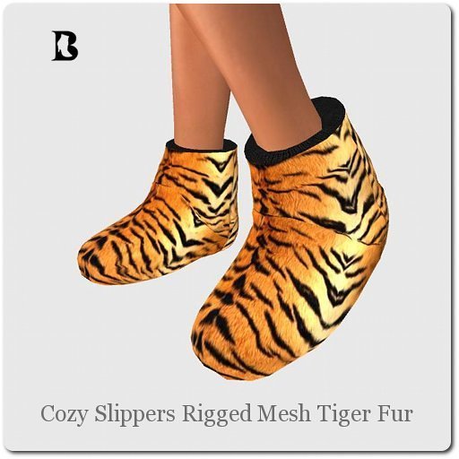 Blackburns Cozy Slippers R-Mesh Tiger Fur