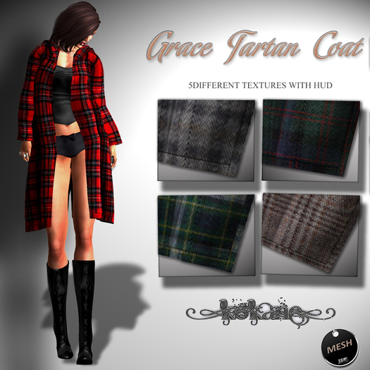 =kk= Grace Tartan Coat