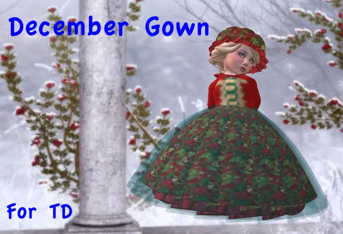 *Royal Ragamuffins* December Gown for TD