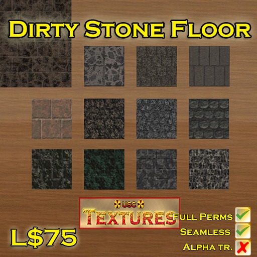 USC Textures - Dirty Stone Floor 