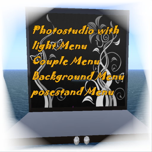 **Promo Price 99 L$**Photostudio Menu Driven with light and couple menu