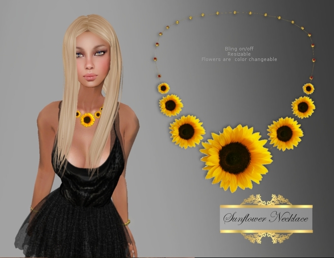 Sunflower Necklace