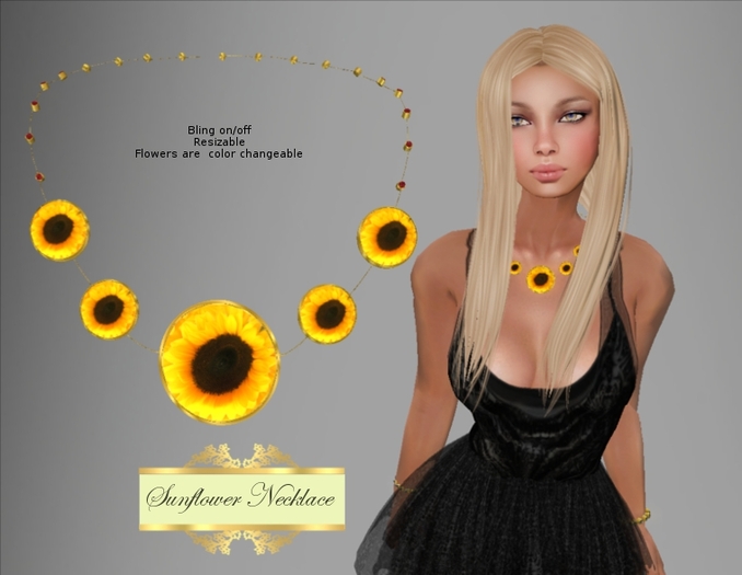 Sunflower Necklace - Mesh [*]