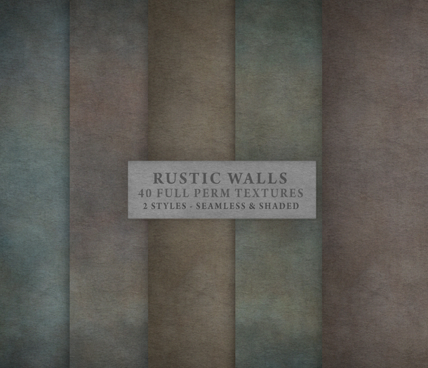 Rustic Walls { 40 wall textures in 2 styles, 10 colors and shaded & seamless versions }