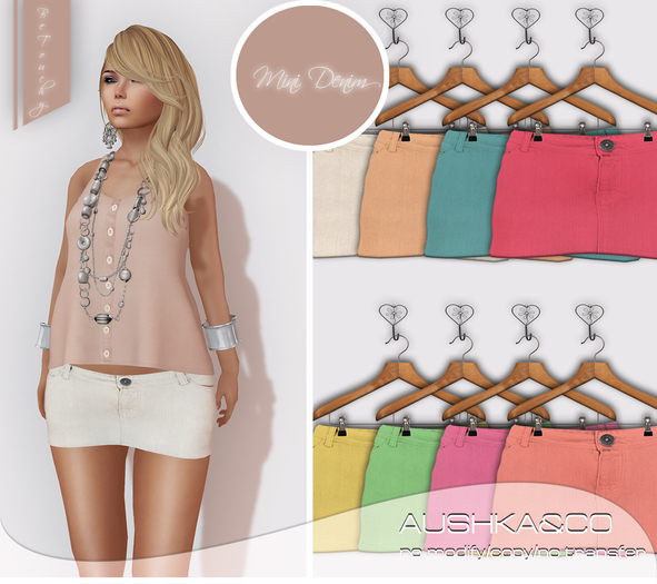 AUSHKA&CO-Mini Skirt Tessy-Lights-All with HUD