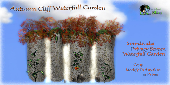 Autumn Cliff Waterfall Garden (boxed)