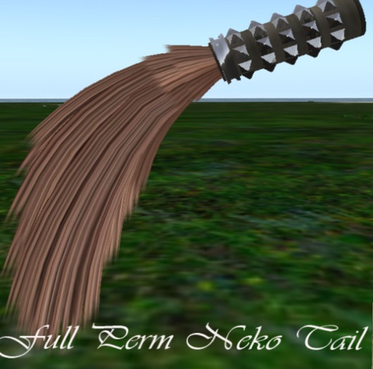 FULL PERM BROWN NEKO TAIL