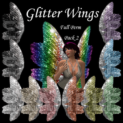 Eternal Creativity ~ Glitter Wings Pack 1