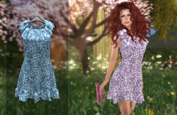 ::Page 3:: Spring Fling Ruffle Dress - Blue 01