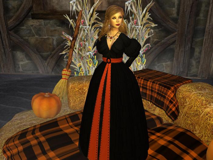 Halloween Black Gown