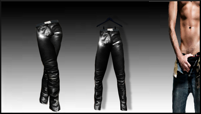 ^^Black Leathers  Folded^^