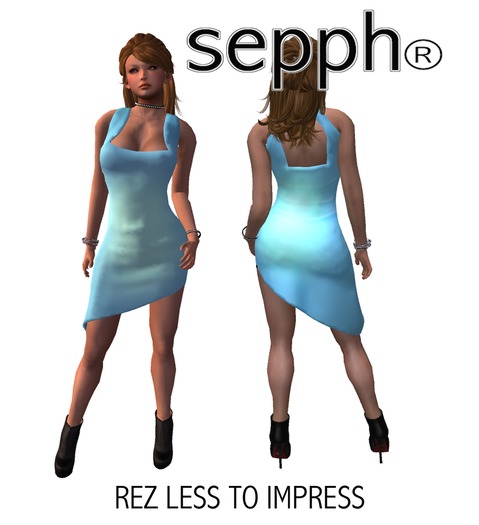 MESH! Sepph dress Elena Light Blue