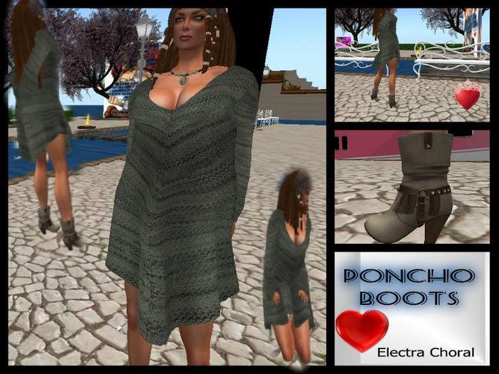 PONCHO BOOTS MESH V