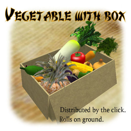 Vegetables with box