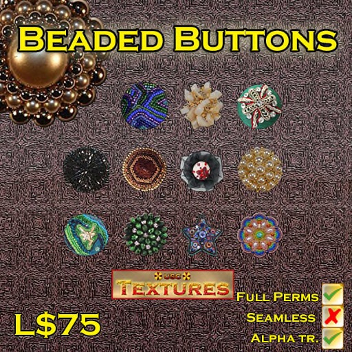 USC Textures - Beaded Buttons 