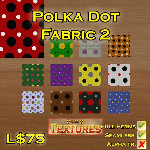 USC Textures - Polka Dot Fabric 2