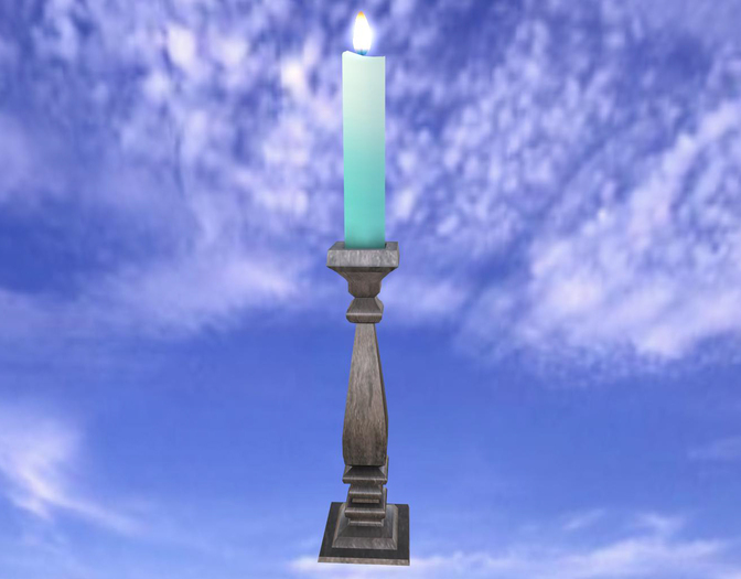 Xcess Arielle Candlestick Mesh Sky