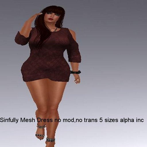 Sinfully Mesh Dress Maroon