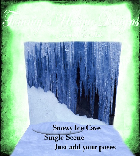 THUD-Acene Backdrop Snowy Ice Cave