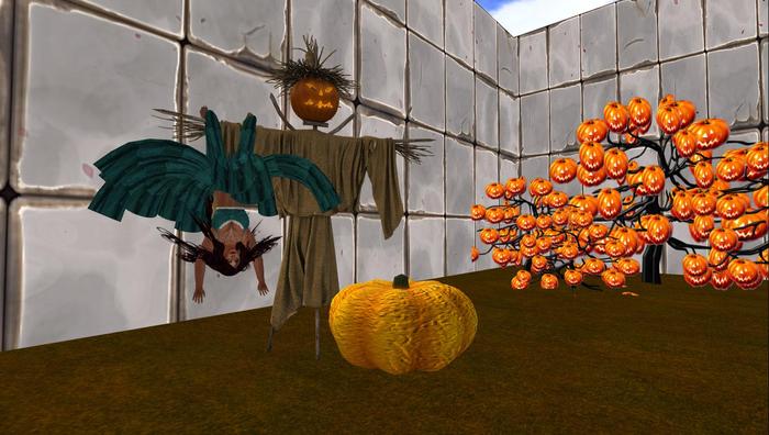 scarecrow w. pumpkin