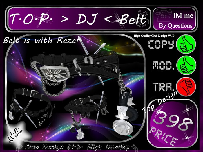 >> Top >> DJ << Belt << & Rezer <<