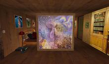 Rainbow Girl Room Divider/Window