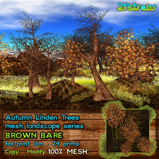 21strom Autumn Linden Tree mesh landscape [Brown Bare] - copy, modify