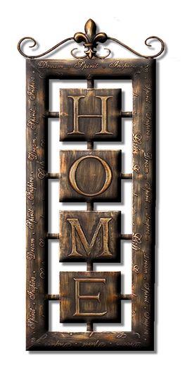 Home Metal Wall Decor V2