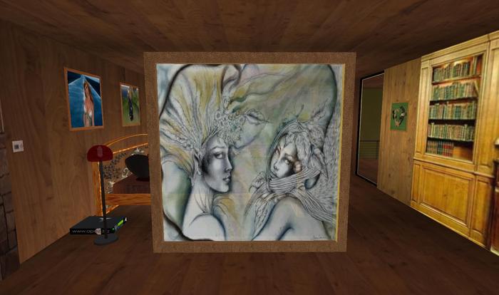 Drawn Fairies Room Divider/Window