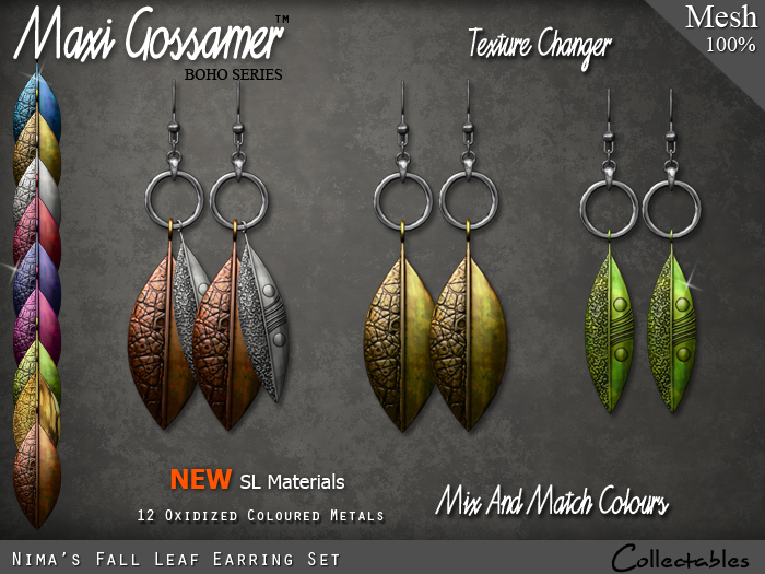 Earrings - Nima's Fall Leaf Earring Set
