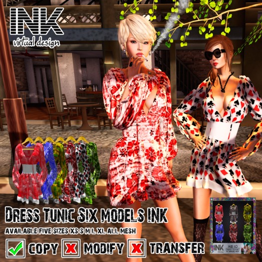 Dress Tunic SixModels  INK + HUD