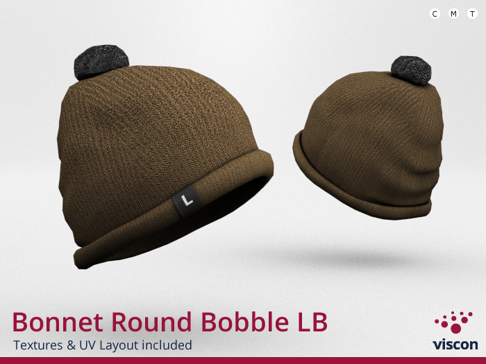 *viscon* Mesh Bonnet Round Bobble LB