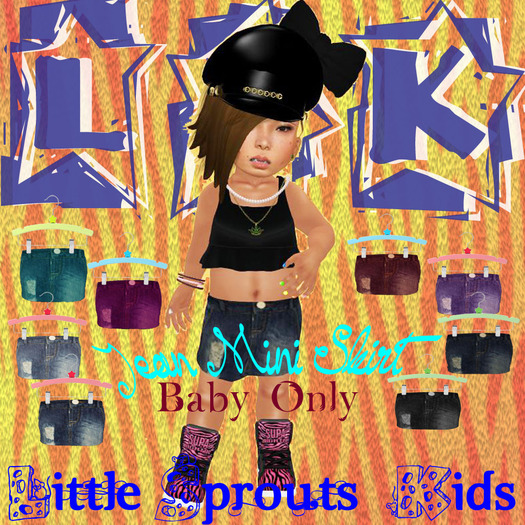 {LSK} Jean Mini Skirt Medium