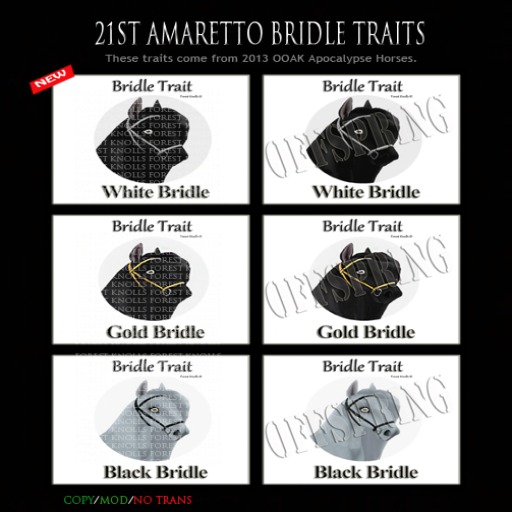 AMARETTO BRIDLE 21ST TRAIT