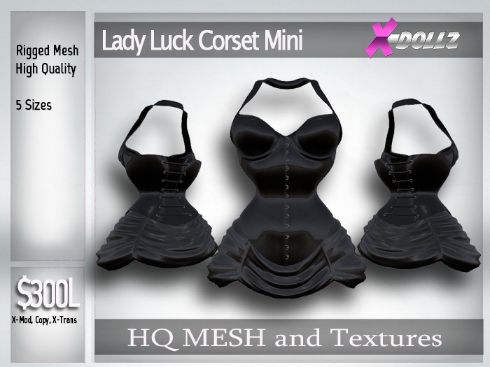 X-DOLLZ Lady Luck Corset Mini DEMO Boxed