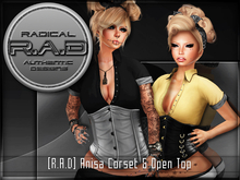 [R.A.D] Corset & Casual Button Up w/HUD