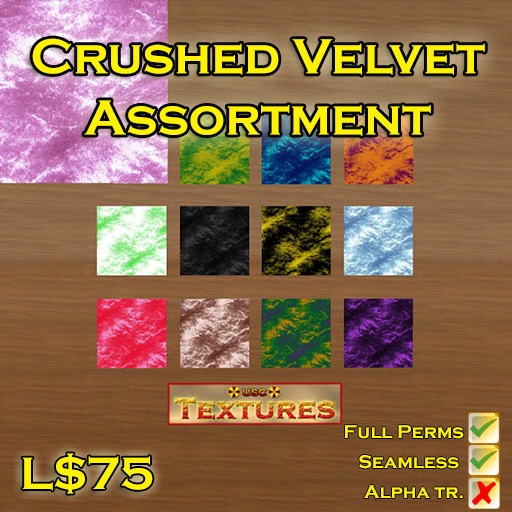 USC Textures - Crushed Velvet Assortment 