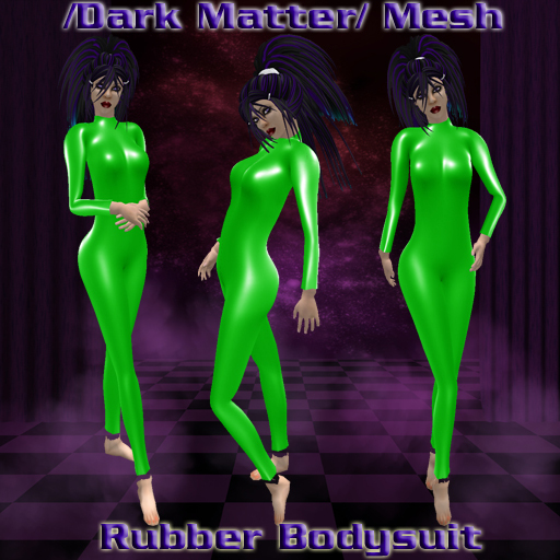 /Dark Matter/ Rubber Bodysuit Black
