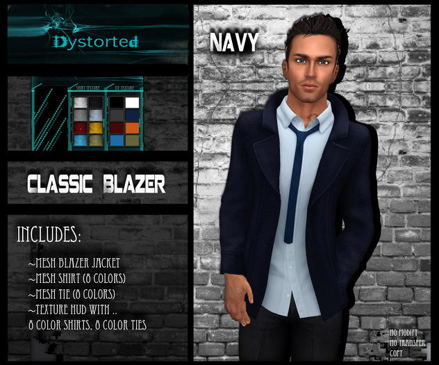 .:Dystorted:.Classic Blazer Navy  -[Box]