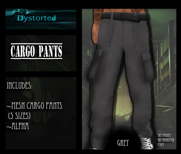 .:Dystorted:.Cargo Pants  Grey -[Box]