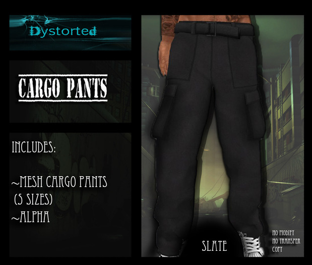 .:Dystorted:.Cargo Pants Slate -[Box]