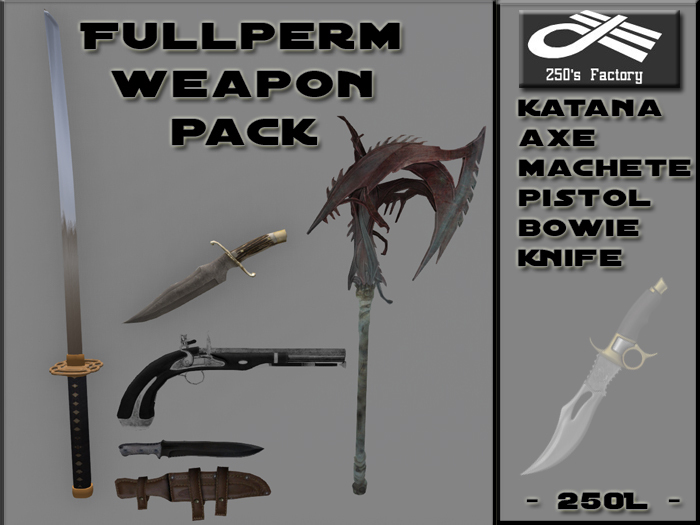 Fullperm Weapon Pack 250's
