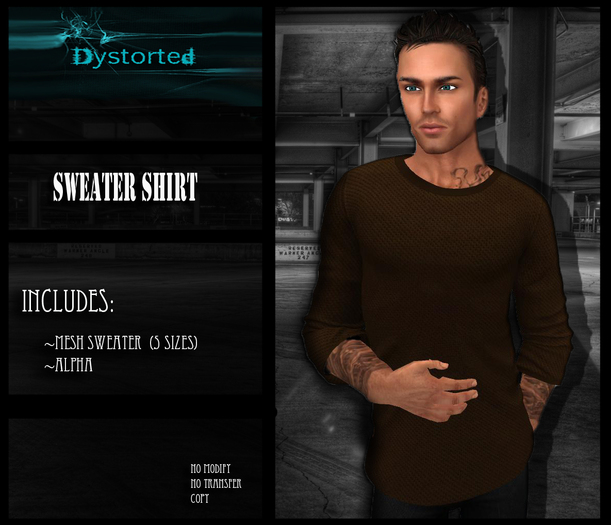 .:Dystorted:.Mens Sweater Brown-[Box]