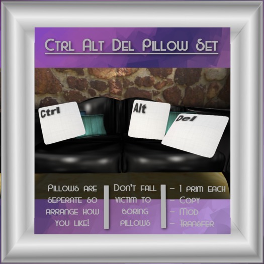 Eclectic Stars - Ctrl Alt Del Pillow Set
