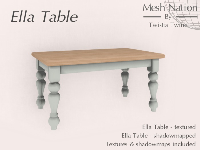 * Mesh Nation * FULL PERMISSIONS Ella Table