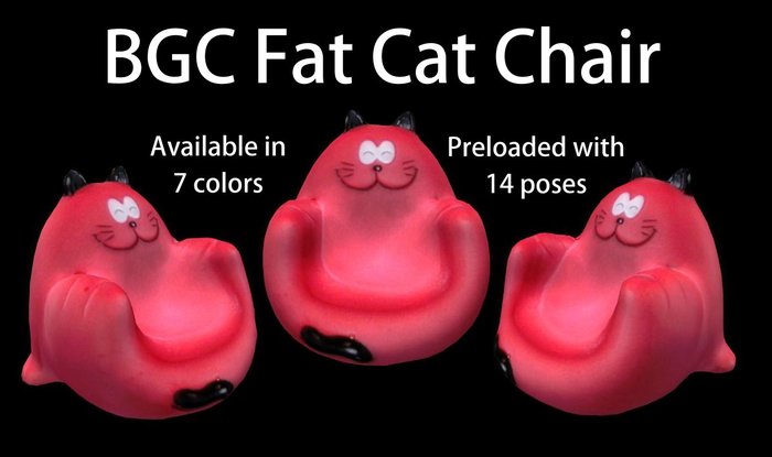 BGC Fat Cat Chair w/ Poses [Purple]