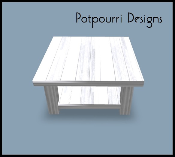 End Table - White Wood