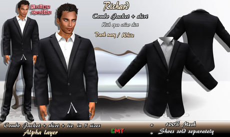 ONLY JACKET) Blazer Dark navy / white 